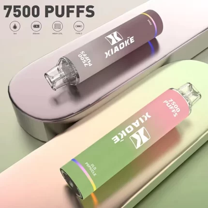 【17種口味】梟客一次性電子菸 XIAOKE 7500口 炫酷發光設計