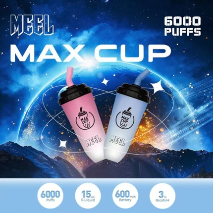 【21種口味】MEEL MAX CUP 奶茶杯 6000口拋棄式電子煙