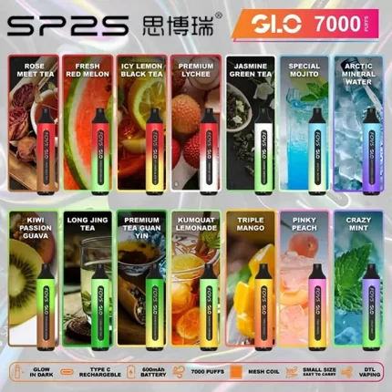 【15種口味】思博瑞一次性電子煙 SP2S抛棄式 GLO 7000口