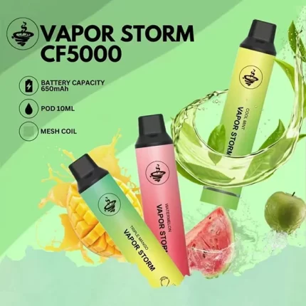 【13種口味】風暴 VAPOR STORM CF5000口拋棄式電子煙